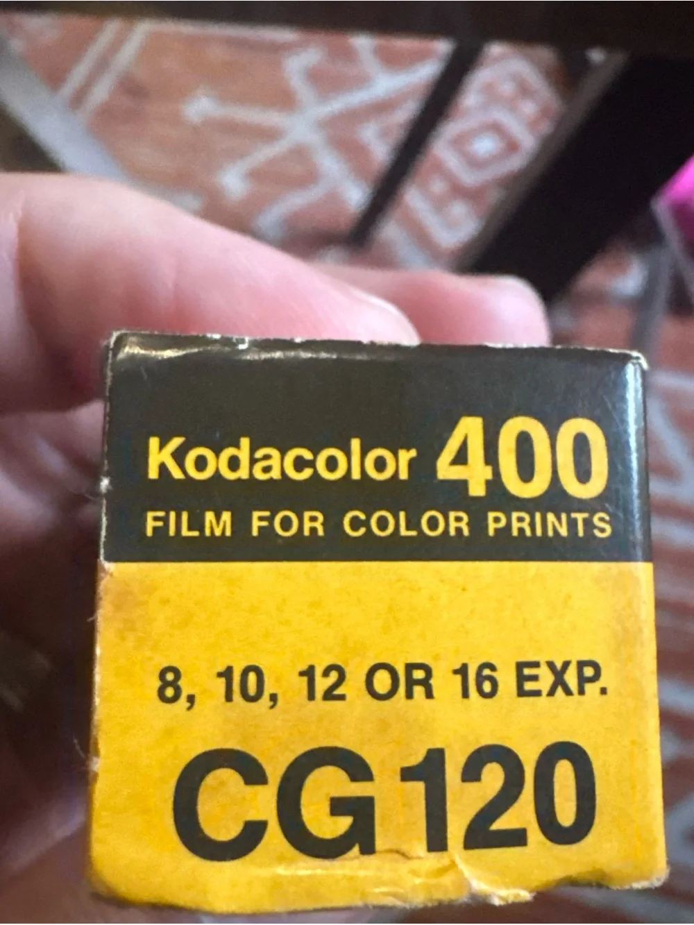 Vtg Kodak Kodacolor 400 Fast Color Negative Film, CG120, Exp 08/1981